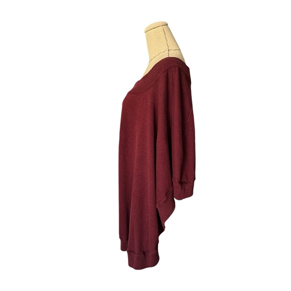 Maison Margiela Women's Collection Burgundy Sweater Cape Top Layering Piece - Picture 3 of 13